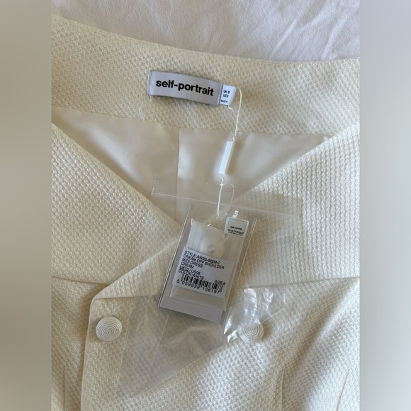 Self-Portrait Cream Off-shoulder Midi Dress NWT - Picture 4 of 5